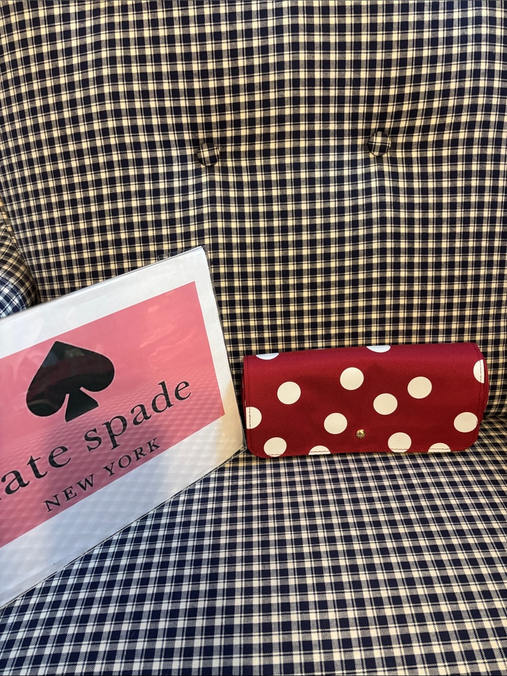 kate spade Julie Dot Red Polka Dot jewelry organizer
